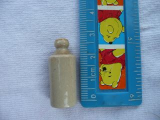 Rare Miniature Tiny Tradesman Sample Ginger Beer 2.  8 Cm Tall,  Salt Glazed
