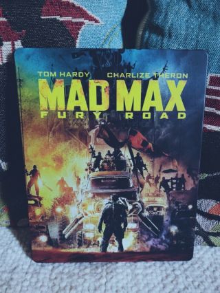 Mad Max Fury Road Blu - Ray Steelbook Best Buy Exclusive Oop Rare Tom Hardy Dvd