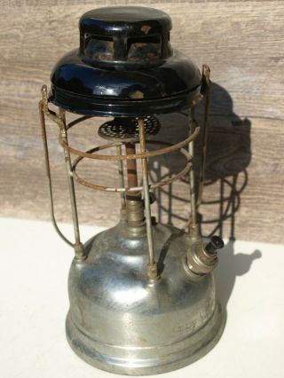 Vintage Tilley X246 Chrome on Brass Lantern Made in England Parts or Restore 2