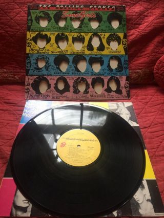 THE ROLLING STONES - SOME GIRLS VINYL LP 1978 GYBP Rare Colors censored 3