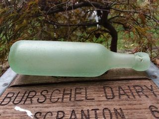 Surf Tumbled Antique Blob Top Torpedo Bottom Sea Glass Bottle