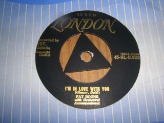 PAT BOONE I almost lost my mind UK 45 LONDON TRI GOLD Vintage 1950 ' s RARE 2