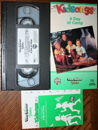 Kidsongs: A Day At Camp (vhs,  W/song Booklet) Eddie.  Vg Cond.  Rare.  Kids.  Nr