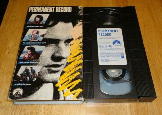 Permanent Record (vhs,  1988) Keanu Reeves - Teen Suicide Drama Rare Non - Rental