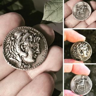 Alexander The Great Ii - 336 - 316 B.  C Rare Silver 18gr Tetradrachm Coin See Scan