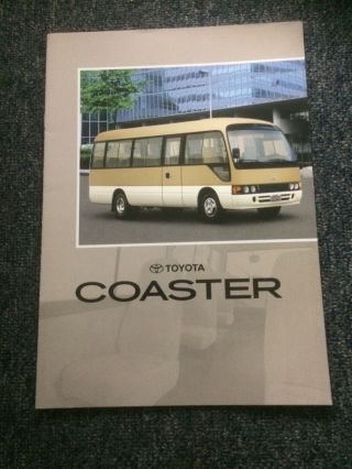 Toyota Coaster Bus Brochure 1999 - Rare