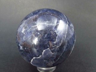 Rare 1.  8 " Iolite Cordierite Sphere From Tanzania - 125 Grams