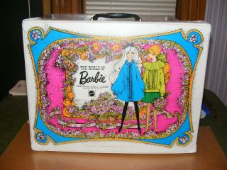 Vintage 1968 The World Of Barbie Double Doll Case,  Mattel