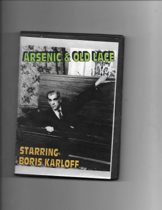 Arsenic And Old Lace 1962 - Boris Karloff Rare Kinoscope Of This Film Dvd