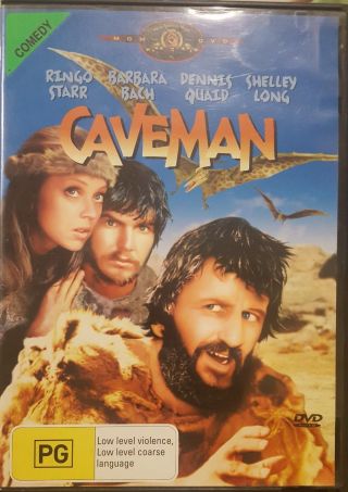 Caveman Rare Dvd Ringo Starr,  Barbara Bach & Dennis Quaid Comedy Film Beatles