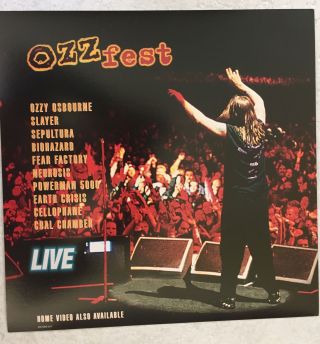 Ozzy Osbourne Ozzfest 1997 Second Stage Live Rare 2 - Sided Promo Poster Flat