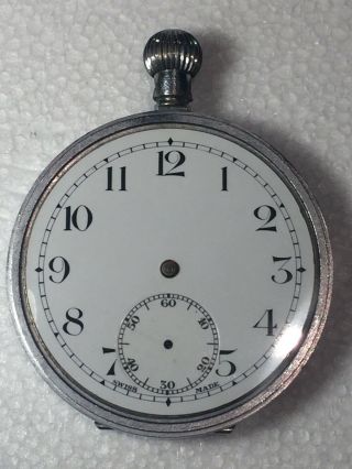 Vintage Of 1930’s 15 Rubis Swiss Mechanical Move Men’s Pocket Watch