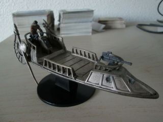 Star Wars Miniatures Nikto Gunner On Desert Skiff,  Bh 43/60,  Very Rare,  W/ Card