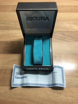 Rare Vintage 1970s Sicura Mens Divers Watch / Chronograph Watch Box