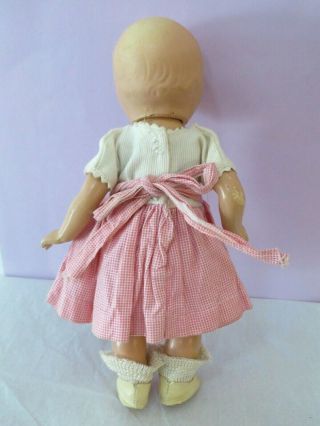 VINTAGE EARLY 1940s VOGUE TODDLES COMPOSITION Pre - Ginny Doll Co.  with RARE DRESS 3
