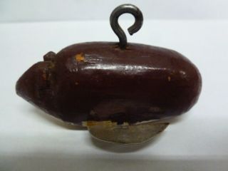 Vintage Minnesota Hand Made - Hand Painted Wooden Spearing Decoy -