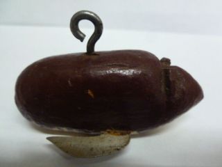 VINTAGE MINNESOTA HAND MADE - HAND PAINTED WOODEN SPEARING DECOY - 3