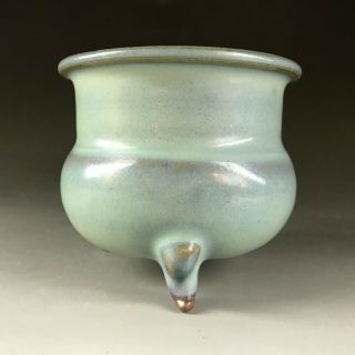 Rare Chinese porcelain Jun kiln glaze Incense burner 2