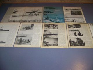Vintage.  German U - Boat U - 9 History.  History/photos/details.  Rare (302r)