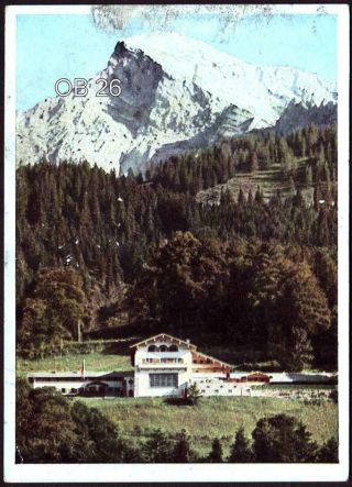 Ww2 Obersalzberg,  Country House Of The Adolf Hitler,  Old Postcard Color,  Rare