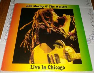 Bob Marley & The Wailers Live In Chicago 1975 1lp Marbled Tmoq Very Rare Oop