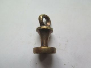 1/2 Ounce Brass Bell Shape Weight C1900 Rare Size
