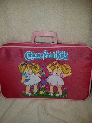 Vintage Cabbage Patch Kids/doll Suitcase Luggage Bag Case 1983 Pink.