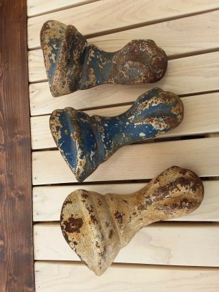 Old Vintage Cast Iron Claw Foot Bathtub Bath Tub Feet - Set Of Four (3)