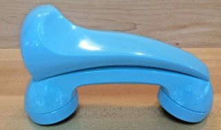 Rare Vintage Aqua Blue Softalk Telephone Shoulder Rest 2