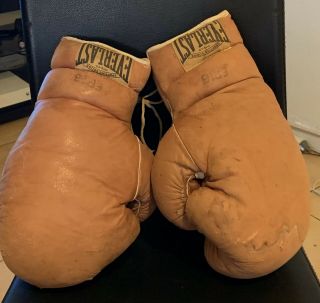 Early 20th Century Everlast Boxing Gloves 1910 - 1920s 16oz Antique Vintage
