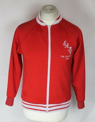 Vintage Sunderland 1973 Fa Cup Final Score Draw Football Jacket Mens Small Rare