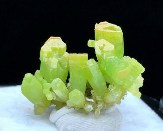 6.  6g Natural Pyromorphite Crystal Cluster Rare Mineral Specimens,  Acrylic Box