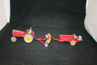 Dinky Toys Meccano Eng Yr1948 No 27a Rare Massey Harris Tractor & Vg Cond