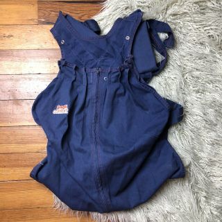 Rare Vtg Snugli Baby Carrier Blue Jean Denim Backpack Adjustable