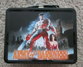 Neca The Army Of Darkness Lunch Box With Thermos Rare Only 5000 Made Evil Dead