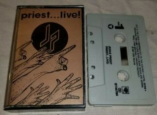 Judas Priest Live C2t40794 Cassette Tape Rare