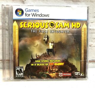 Serious Sam The First Encounter Retro Pc Game For Windows Rare Cover Art 1 - 1