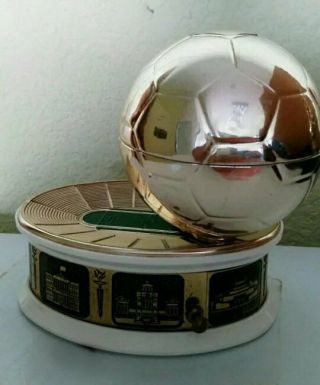 Vintage Music Box From The Times Of The Ussr.  Olympiad 80.  Soccer Ball.