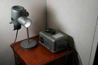 Leitz Microscope Photography Spotlight Adjustable Aperture Mcm Lamp - Rare -
