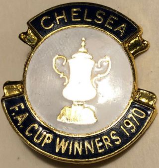 Chelsea Fa Cup Final Winners Wembley 1970 Badge Rare