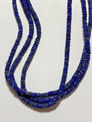 Fantastic - Necklace Of Roman Lapis Lazuli Beads.  Circa 100 - 400 Ad
