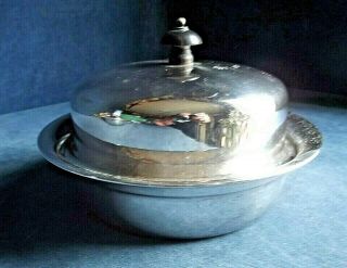 7 " Silver Plated Muffin Serving Dish C1920 By James Dixon