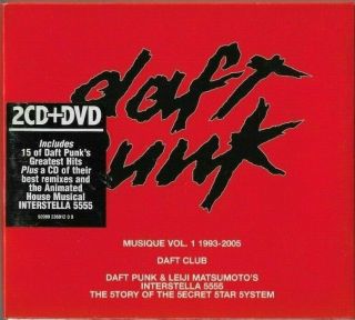 Daft Punk ‎– Musique Vol.  1 1993 - 2005 (2xcd,  Dvd,  Boxset,  2007,  Dts,  Emi) Rare