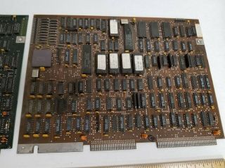 2 INTEL IBM CIRCUIT BOARD / CARD WITH A80188 CPU PROCESSORS - RARE CHIPS 3