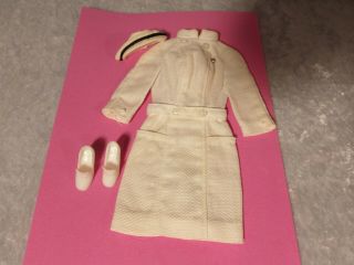Vintage Barbie Julia 1 Piece Nurse Outfit With Cap & Shoes 1970 - 1971