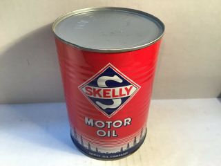 Vintage Skelly Oil Can Quart Nos Gas Rare Handy Sign Sunoco Texaco Mobil Shell 4
