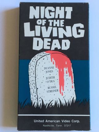 Rare 1991 Night Of The Living Dead Vhs 74 United American.