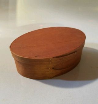 Shaker Style Oval Bent Wood Box,  Utopian Box Makers Lochmere Nh