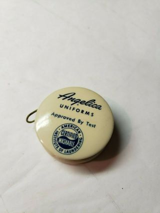 Vintage Celluloid Advertising Measuring Tape Angelica Uniforms