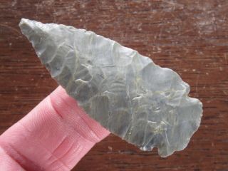Paper Thin,  Rare Early Archaic Jordan Point,  Bailey,  Union County,  Il.  2 1/2